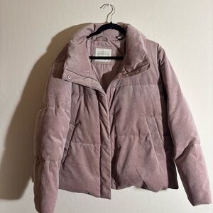 NWOT Levi's Women's Blush Pink Corduroy Puffer Jacket